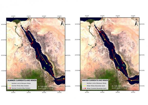 Understanding of the winds and currents in the Red Sea, Asia and Europe was greatly improved in Roman times. (Anna M. Kotarba-Morley / Author provided)