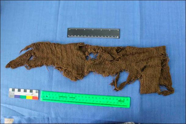 Remains of women's knitted stockings.