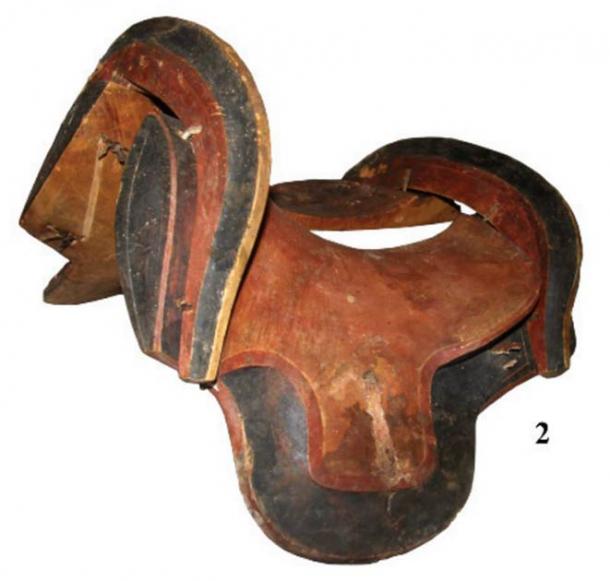 The wooden saddle recovered from the Urd Ulaan Uneet complex in Mongolia. (Nikolai Seregin / CC BY-SA 4.0)