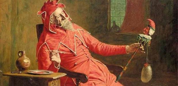 The Court Jester by John Watson Nicol.  Source: Public Domain