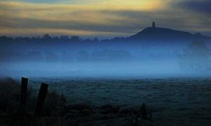 Glastonbury tor, a location that has often been associated with Avalon.