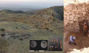 A view of the excavations of the main quadrangle of the Uzundara fortress in 2021.   Source: Institute of Archaeology RAS