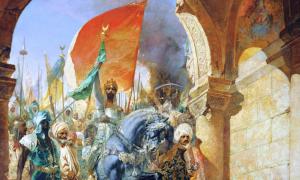 The entrance of Mehmed II into Constantinople in 1453 AD, by Benjamin-Constant. Source: Public domain