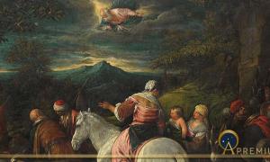 Abraham leaves Haran for Egypt by Francesco Bassano the Younger (1560 – 1592) Rijksmuseum (Public Domain)