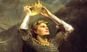 King Arthur. Detail. Charles Ernest Butler, 1903.
