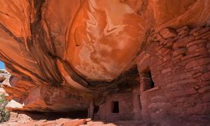 Fallen Roof Ruin, Road Canyon, Utah. This is just one of the many architectural features left by ancient cultures in Utah.