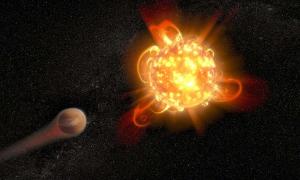 Superflares From Young Red Dwarf Stars Imperil Planets. The Nemesis star may be a dim Red Dwarf star.