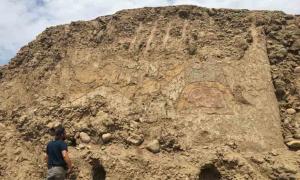 The knife-wielding spider god mural was discovered at a 3,200-year-old ceremonial site in Peru.