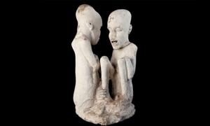 The Starving of Saqqara sculpture.