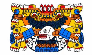 A modern depiction of the Aztec fertility goddess Tlaltecuhtli. Source: Public Domain