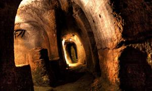 A tunnel in Gilmerton Cove.