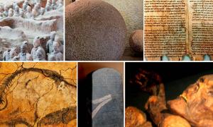 Montage of 7 most amazing discoveries in history images. Source: Credited in article body