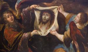 Angels holding the Veil of Veronica