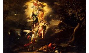 ‘Jacob’s Dream’ with Jacob’s ladder (1660-1665) by Bartolomé Esteban Murillo.