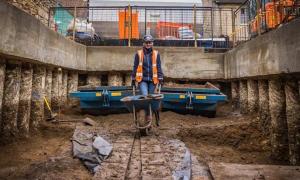 Reconstruction to the front left garden area of Frewin Hall has revealed Oxford’s lost college, St. Mary’s College, destroyed by King Henry VIII’s dissolution policies. Source: Simon Gannon / Oxford Mail
