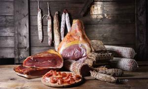 Pork hams and sausages. Based on the latest research study of food remnants in Islamic Sicily from medieval cooking pots we now know that the urban Muslims did not eat pork, but that rural people under their rule did. (April D / Adobe Stock)