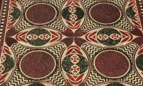 The ancient marble mosaic, which has now been returned to the Italian government in New York. 
