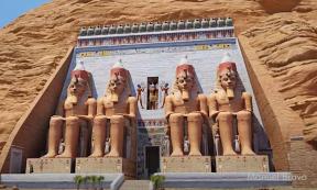 Abu Simbel was once colorful. Source: YouTube Screenshot / Manuel Bravo.