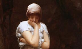 Detail of ‘Solitude’ (circa 1890) by Frederic Leighton, 1st Baron Leighton.