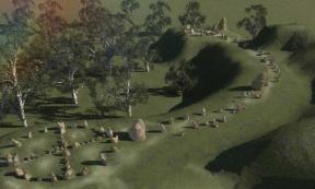 omputer image of Australia’s Stonehenge Site, Mullumbimby NSW by Richard Patterson.