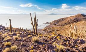 The Salar de Uyuni landscape in Bolivia. Source: subbotsky / Adobe Stock 