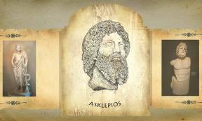 Scroll of Asclepius with an inscription. Source: Background; Alexey Pavluts / Adobe Stock, Insets; Left;CC BY-SA 3.0; Right; CC BY-SA 4.0