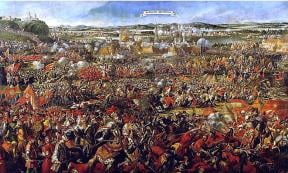 Battle of Vienna 1683. 	Source:	Public Domain