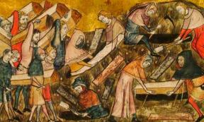 The people of Tournai bury victims of the Black Death, circa 1353. Source: Public Domain