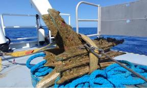 Battering ram dating to the Battle of the Aegates recovered near Sicily.
