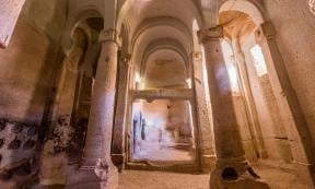 Direkli Kilise (Column Church) cave church in Cappadocia, Turkey. Source: Matyas Rehak / Adobe Stock.