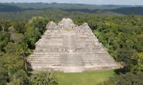 Caana, the central architectural complex at Caracol, Belize.