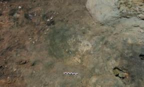 The concave hole found in the Catalonia cave