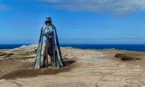 King Arthur statue at Tintagel Castle, one of the mysterious Celtic Kings of legend. 	Source: Alex / Adobe Stock