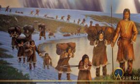 First Americans, photo of mural in the Page Museum, Los Angeles, by Travis S (CC BY-NC 2.0)