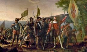 The landing of Columbus at the Island of Guanahaní, West Indies by John Vanderlyn, which was a success because the fake captain’s log kept the crew’s confidence up and prevented a mutiny. Source: John Vanderlyn / Public domain
