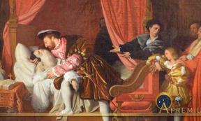 The Death of Leonardo da Vinci, by Jean Auguste Dominique Ingres, (1818) (Public Domain)