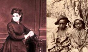 Delphine LaLaurie (Public Domain) and children of slaves in the American South. (Okinawa Soba (Rob)/CC BY NC SA 2.0)