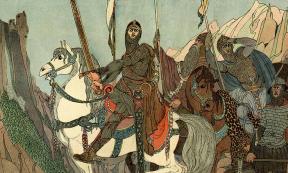 Roland at the Battle of Roncevaux holding the legendary Durandal sword. Source: Archivist / Adobe Stock 