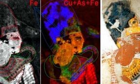 Imagery obtained from the scans of Egyptian painting of Ramesses II.	Source: Martinez et al./CC-BY 4.0