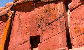 The door of Hayu Marca located in Puno Peru. Source: DavidAlexander / Adobe Stock
