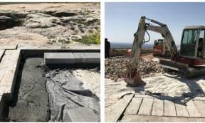 Construction work being undertaken at Gobekli Tepe.