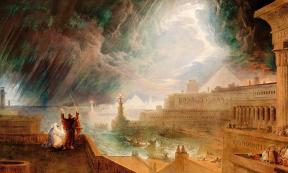 Seventh Plague of Egypt (1823) by John Martin, a painting of the Old Testament bible story. Source: Public domain
