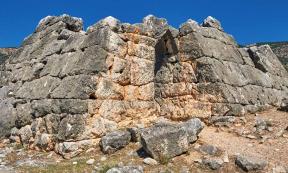 Ruins of the Pyramid of Hellinikon in Greece.     Source: kranidi/Adobe Stock