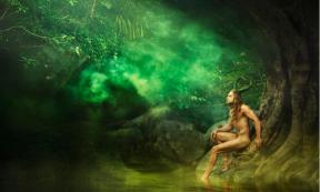  Half-man, half-supernatural being living in nature
