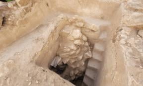 Site of the Jordan Valley excavation where the hoard of ancient coins from the Hasmonean period were unearthed.