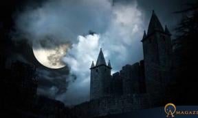 Representation of a haunted castle.