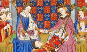 King Henry VI and Margaret of Anjou in an illuminated miniature. Source: Public domain