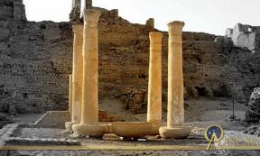 Remains of the house of scribe Butehamun at Medinet Habu, design by Anand Balaji.