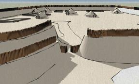 Buckland Rings - artist's impression from gates
