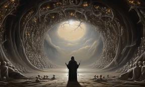 Ezekiel's vision of the valley of dry bones coming to life, signifying God's power to bring new life and open the gateway to heaven Generative AI.            Source: forenna /Adobe Stock)